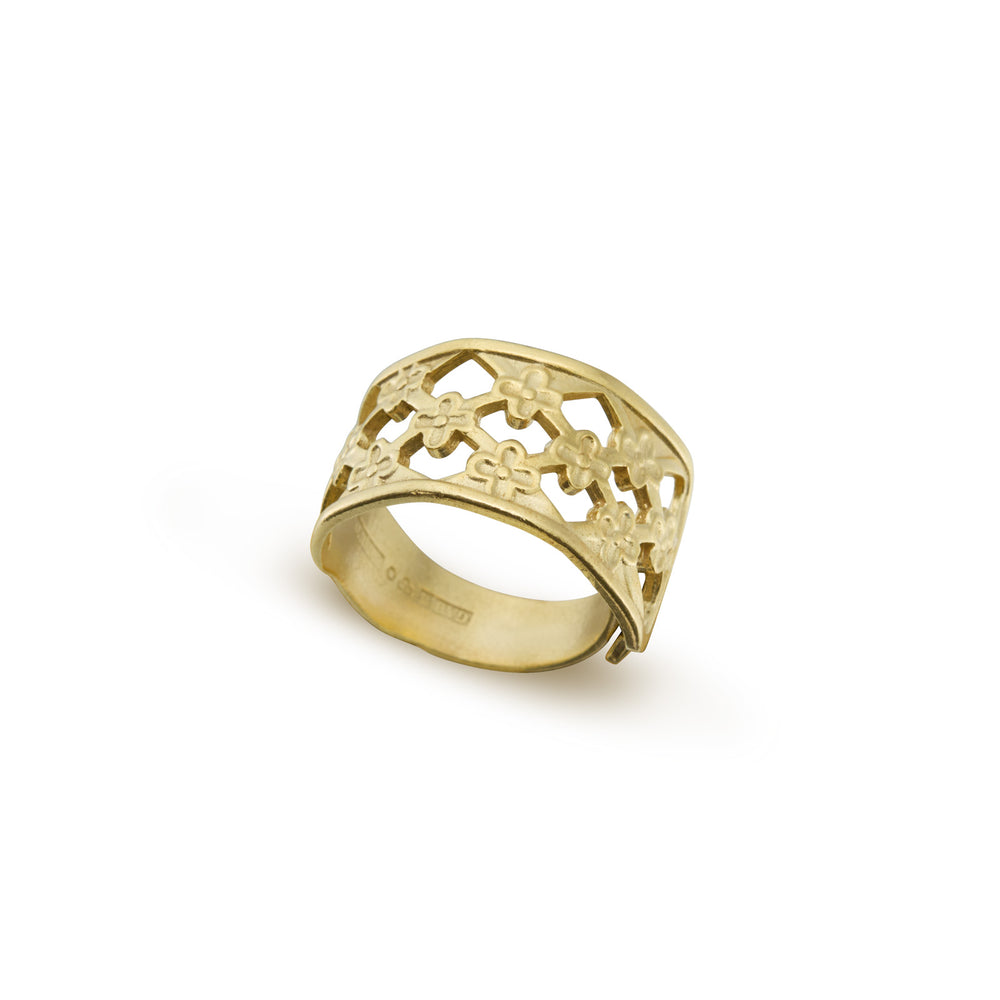 18K Real Gold Anna Ring