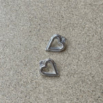 Heart Super Silver Earrings